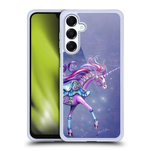 Rose Khan Unicorns Purple Carousel Horse Soft Gel Case for Samsung Galaxy A16 5G & MagSafe