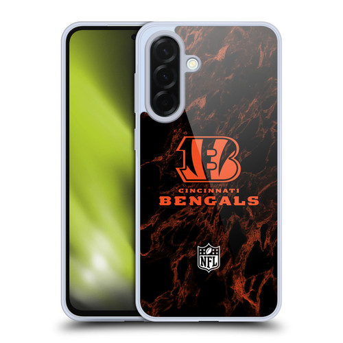 NFL Cincinnati Bengals Graphics Coloured Marble Soft Gel Case for Samsung Galaxy A36 5G
