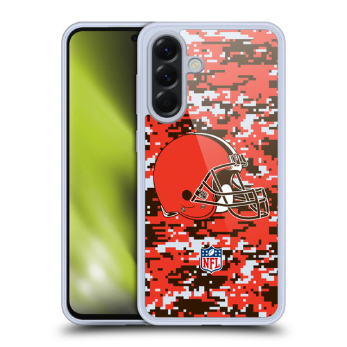 NFL Cleveland Browns Graphics Digital Camouflage Soft Gel Case for Samsung Galaxy A56 5G