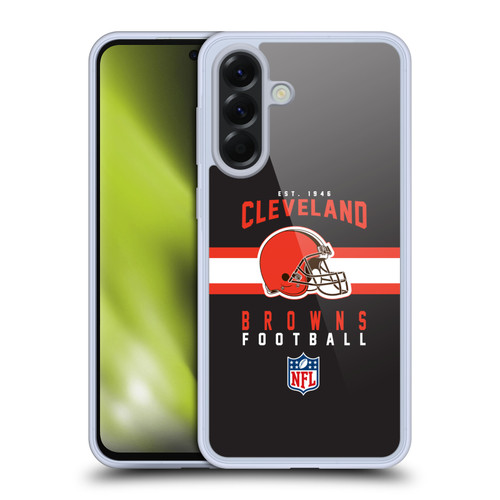 NFL Cleveland Browns Graphics Helmet Typography Soft Gel Case for Samsung Galaxy A56 5G