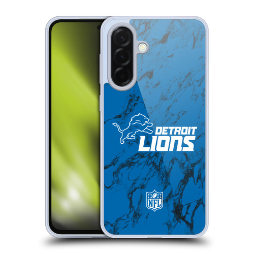 NFL Detroit Lions Graphics Coloured Marble Soft Gel Case for Samsung Galaxy A36 5G