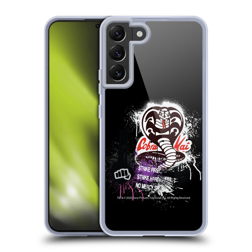 Cobra Kai Composed Art No Mercy Logo Soft Gel Case for Samsung Galaxy S22+ 5G & MagSafe