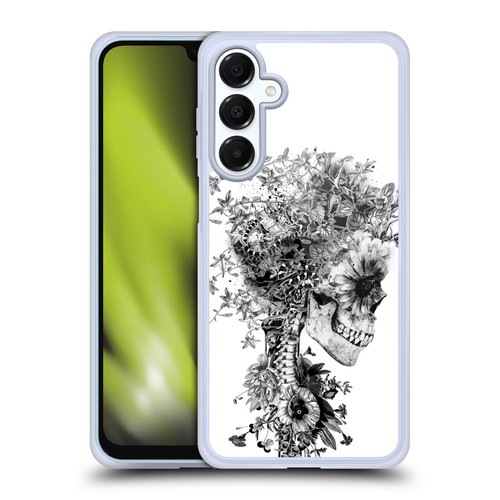 Riza Peker Skulls 6 Black And White Soft Gel Case for Samsung Galaxy A16 5G & MagSafe