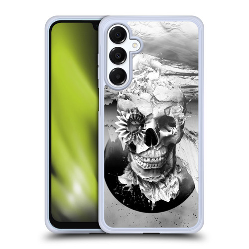 Riza Peker Skulls 6 Black And White 2 Soft Gel Case for Samsung Galaxy A16 5G & MagSafe