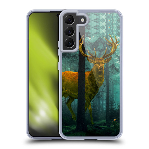 Dave Loblaw Animals Giant Forest Deer Soft Gel Case for Samsung Galaxy S22+ 5G & MagSafe