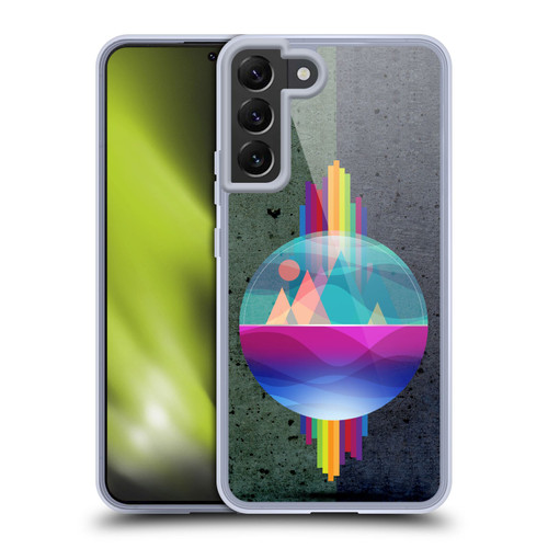 Dave Loblaw Contemporary Art Mountains Under The Dome Soft Gel Case for Samsung Galaxy S22+ 5G & MagSafe