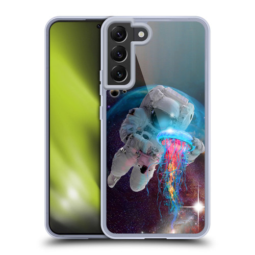 Dave Loblaw Jellyfish Astronaut And Jellyfish Soft Gel Case for Samsung Galaxy S22+ 5G & MagSafe