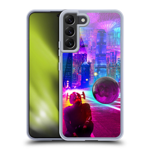 Dave Loblaw Sci-Fi And Surreal Synthwave Street Soft Gel Case for Samsung Galaxy S22+ 5G & MagSafe