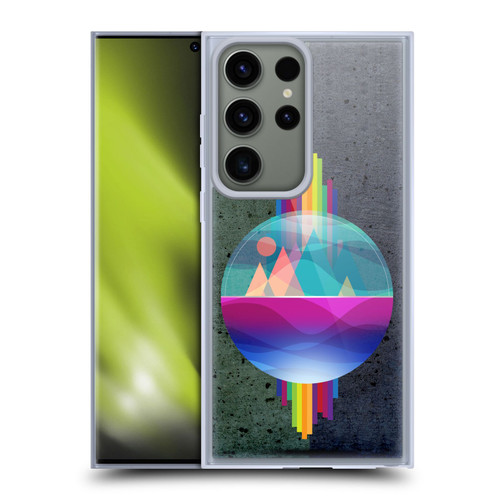Dave Loblaw Contemporary Art Mountains Under The Dome Soft Gel Case for Samsung Galaxy S23 Ultra 5G & MagSafe