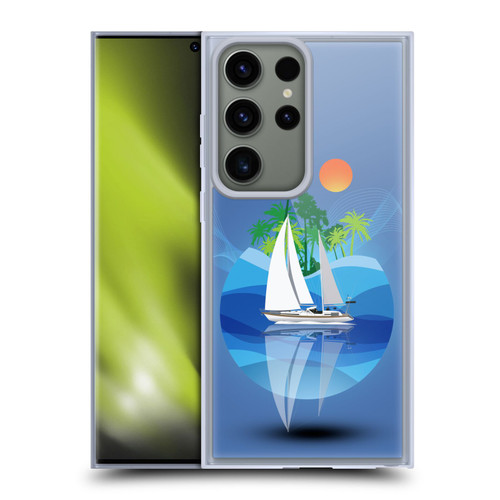 Dave Loblaw Contemporary Art Tropical Waters Soft Gel Case for Samsung Galaxy S23 Ultra 5G & MagSafe