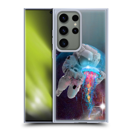 Dave Loblaw Jellyfish Astronaut And Jellyfish Soft Gel Case for Samsung Galaxy S23 Ultra 5G & MagSafe