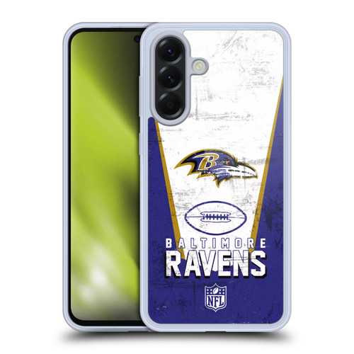 NFL Baltimore Ravens Logo Art Banner Soft Gel Case for Samsung Galaxy A56 5G