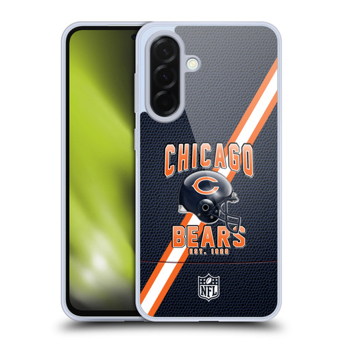 NFL Chicago Bears Logo Art Football Stripes Soft Gel Case for Samsung Galaxy A36 5G