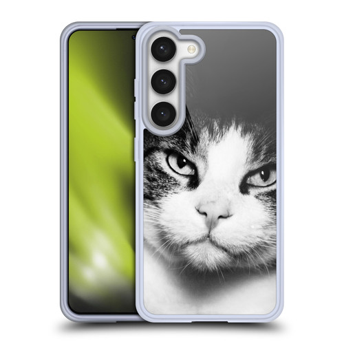 Dorit Fuhg Animals & Urban Life Cat Stare Soft Gel Case for Samsung Galaxy S23 5G & MagSafe