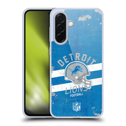 NFL Detroit Lions Logo Art Helmet Distressed Soft Gel Case for Samsung Galaxy A36 5G