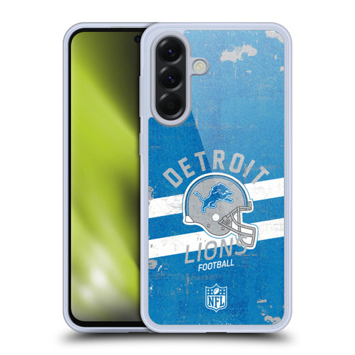 NFL Detroit Lions Logo Art Helmet Distressed Soft Gel Case for Samsung Galaxy A56 5G