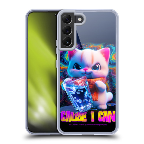 D.S. Valori Kitty And Puppy Kitty Cause I Can Soft Gel Case for Samsung Galaxy S22+ 5G & MagSafe