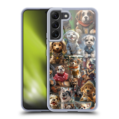 D.S. Valori Kitty And Puppy Puppy Kingdom Soft Gel Case for Samsung Galaxy S22+ 5G & MagSafe