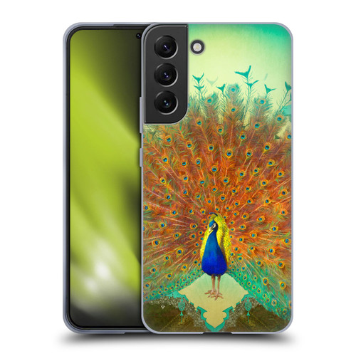 Duirwaigh Animals Peacock Soft Gel Case for Samsung Galaxy S22+ 5G & MagSafe