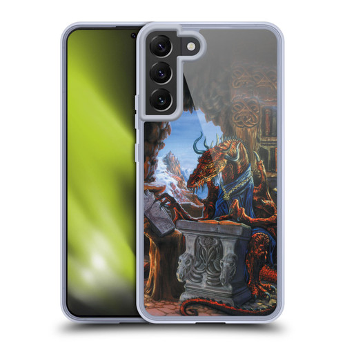 Ed Beard Jr Dragons Ancient Scholar Soft Gel Case for Samsung Galaxy S22+ 5G & MagSafe