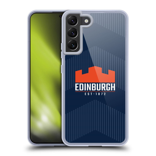 Edinburgh Rugby Graphics Lines Soft Gel Case for Samsung Galaxy S22+ 5G & MagSafe