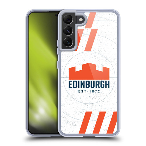 Edinburgh Rugby Logo Art White Soft Gel Case for Samsung Galaxy S22+ 5G & MagSafe