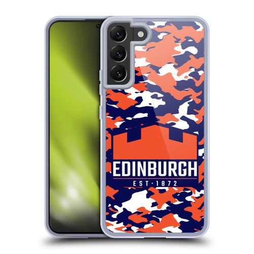 Edinburgh Rugby Logo 2 Camouflage Soft Gel Case for Samsung Galaxy S22+ 5G & MagSafe