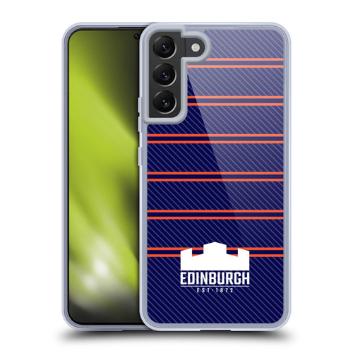 Edinburgh Rugby Logo 2 Stripes Soft Gel Case for Samsung Galaxy S22+ 5G & MagSafe