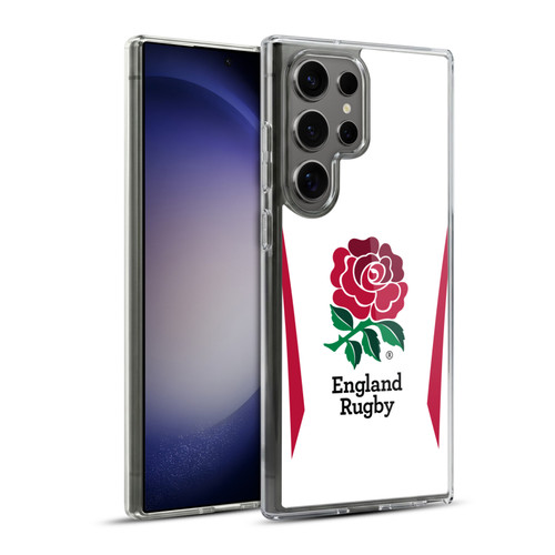 England Rugby Union 2025/26 Crest Kit Home Soft Gel Case for Samsung Galaxy S23 Ultra 5G & MagSafe