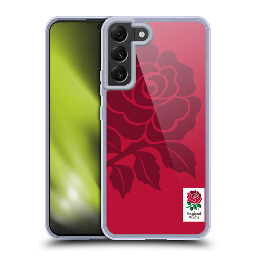 England Rugby Union 2016/17 The Rose Mono Rose Soft Gel Case for Samsung Galaxy S22+ 5G & MagSafe