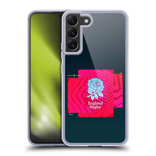 England Rugby Union This Rose Means Everything Logo in Black Soft Gel Case for Samsung Galaxy S22+ 5G & MagSafe