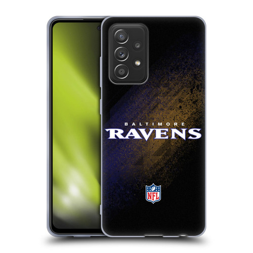 NFL Baltimore Ravens Logo Blur Soft Gel Case for Samsung Galaxy A52 / A52s / 5G (2021)