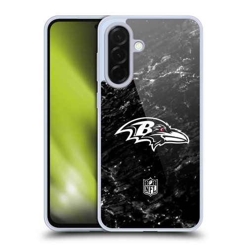NFL Baltimore Ravens Artwork Marble Soft Gel Case for Samsung Galaxy A36 5G