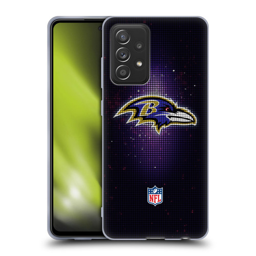 NFL Baltimore Ravens Artwork LED Soft Gel Case for Samsung Galaxy A52 / A52s / 5G (2021)