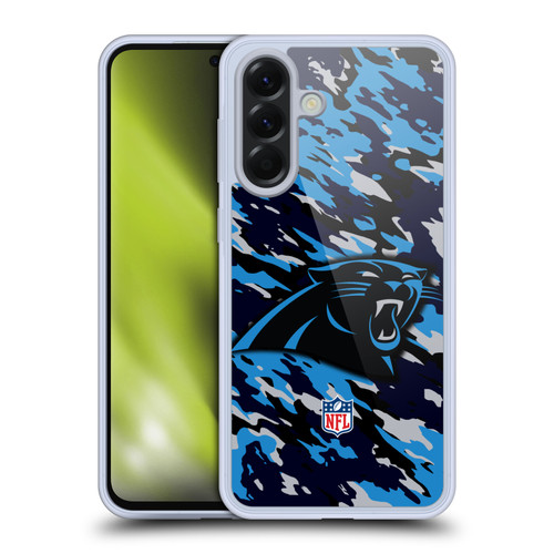 NFL Carolina Panthers Logo Camou Soft Gel Case for Samsung Galaxy A56 5G