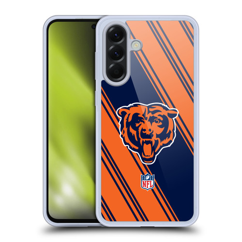 NFL Chicago Bears Artwork Stripes Soft Gel Case for Samsung Galaxy A56 5G