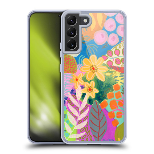 Suzanne Allard Floral Art Yellow Daisies Soft Gel Case for Samsung Galaxy S22+ 5G & MagSafe