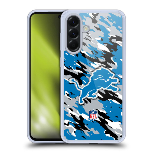 NFL Detroit Lions Logo Camou Soft Gel Case for Samsung Galaxy A56 5G
