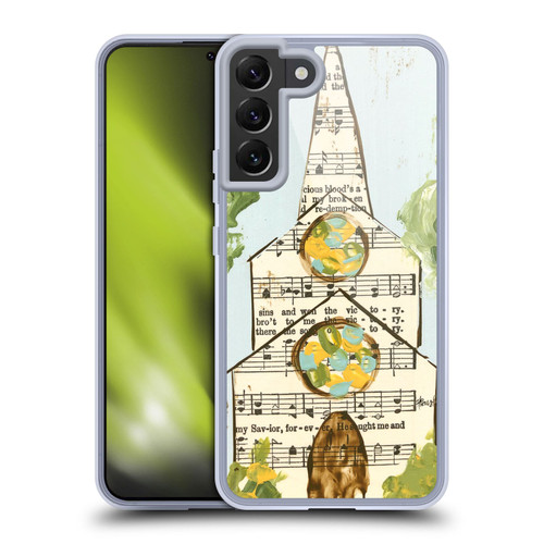 Haley Bush Church Painting Hymnal Page Soft Gel Case for Samsung Galaxy S22+ 5G & MagSafe