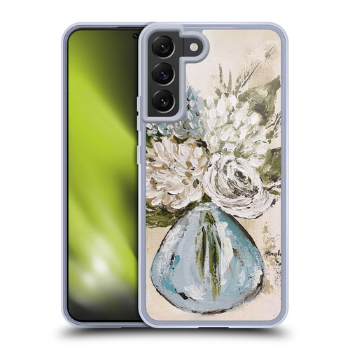 Haley Bush Floral Painting Blue And White Vase Soft Gel Case for Samsung Galaxy S22+ 5G & MagSafe