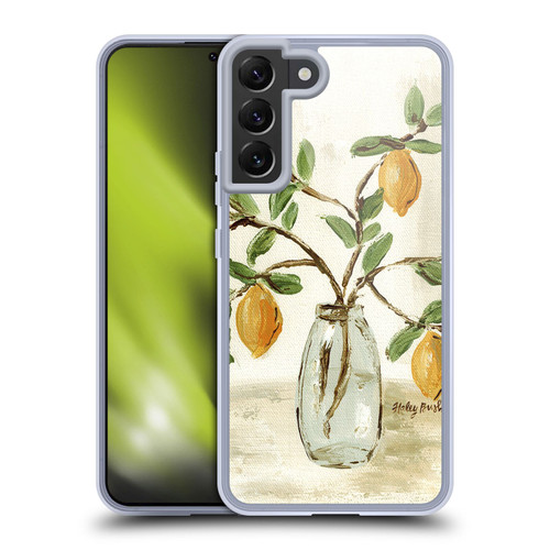 Haley Bush Floral Painting Lemon Branch Vase Soft Gel Case for Samsung Galaxy S22+ 5G & MagSafe