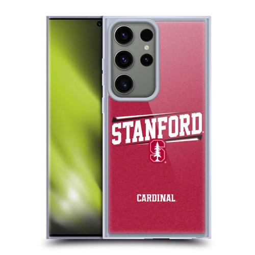 Stanford University The Farm Stanford University Double Bar Soft Gel Case for Samsung Galaxy S23 Ultra 5G & MagSafe