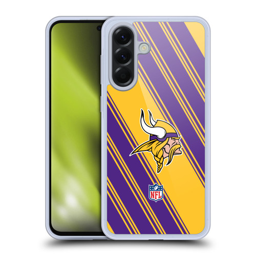 NFL Minnesota Vikings Artwork Stripes Soft Gel Case for Samsung Galaxy A56 5G