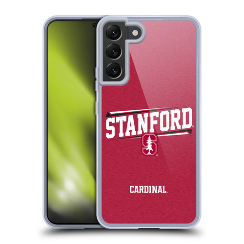 Stanford University The Farm Stanford University Double Bar Soft Gel Case for Samsung Galaxy S22+ 5G & MagSafe