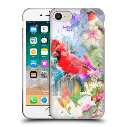 Aimee Stewart Assorted Designs Birds And Bloom Soft Gel Case for Apple iPhone 7 / 8 / SE 2020 & 2022