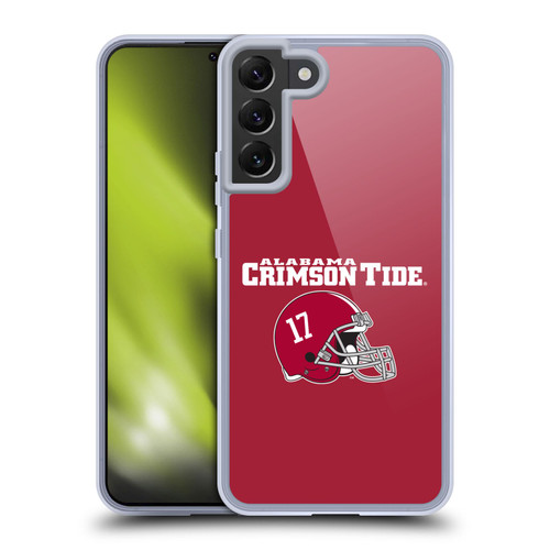 University Of Alabama UA The University Of Alabama Helmet Logotype Soft Gel Case for Samsung Galaxy S22+ 5G & MagSafe