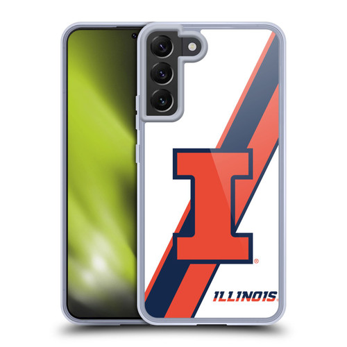 University Of Illinois U Of I University Of Illinois Stripes Soft Gel Case for Samsung Galaxy S22+ 5G & MagSafe