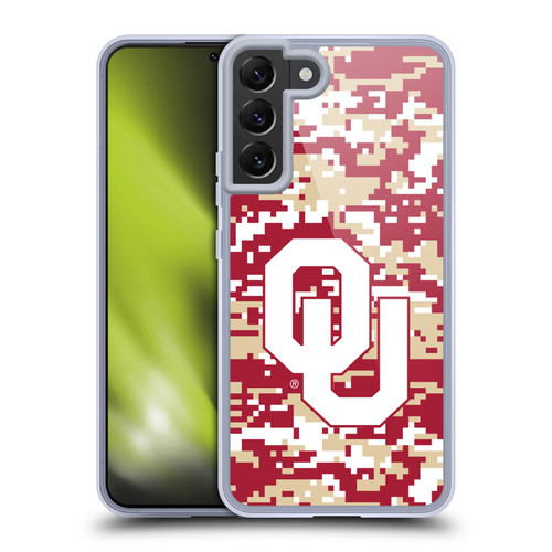 University of Oklahoma OU The University of Oklahoma Digital Camouflage Soft Gel Case for Samsung Galaxy S22+ 5G & MagSafe