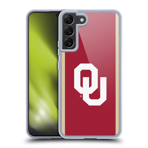 University of Oklahoma OU The University of Oklahoma Football Jersey Soft Gel Case for Samsung Galaxy S22+ 5G & MagSafe