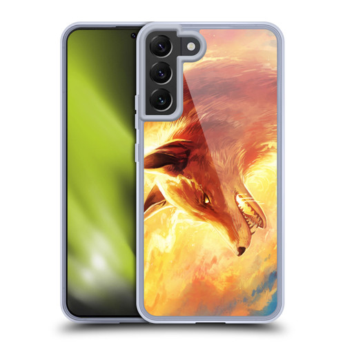 Jonas "JoJoesArt" Jödicke Wildlife Fire Fox Soft Gel Case for Samsung Galaxy S22+ 5G & MagSafe